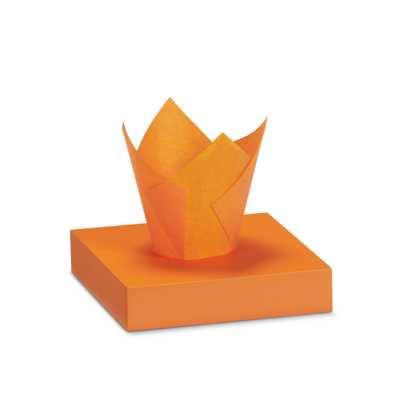 Pirottino tulip per muffin arancione tulip orange