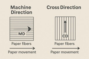 MD vs CD for paper production of paper moulds Machine Direction vs Cross Direction