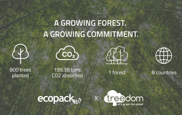 Ecopack x Treedom for sustainability
