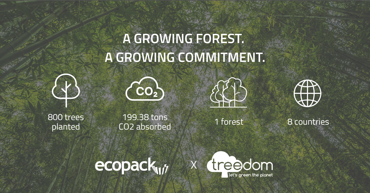 Ecopack x Treedom for sustainability