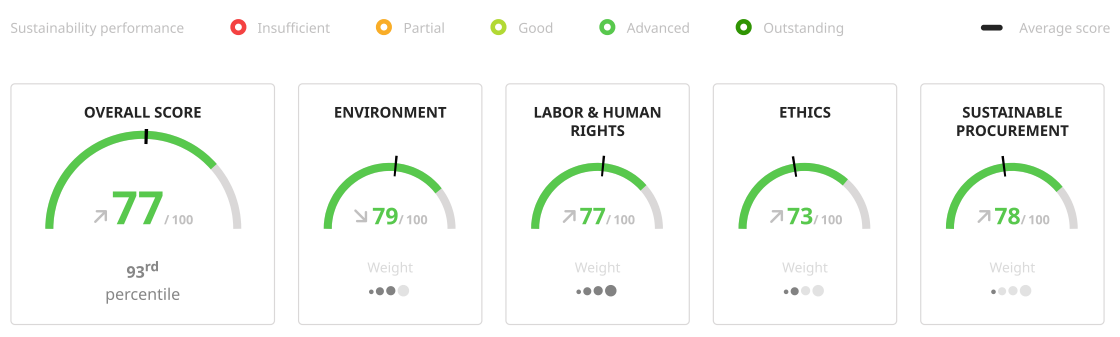 EcoVadis Score Breakdown
