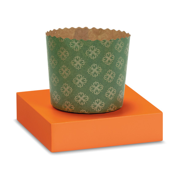 panetone alto verde flores